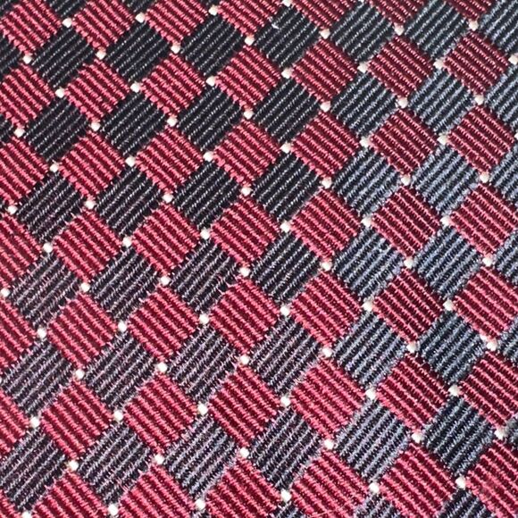 3 Brooks Brothers Makers Blue/Red Micro Geometric Striped Men's Tie 100% Silk - Picture 9 of 9